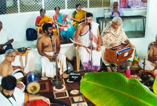 Devotees Singing bhajans